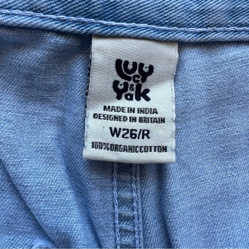 Lucy & Yak Cole Baggy High Waist Wide Leg Jeans - Picture 9 of 12
